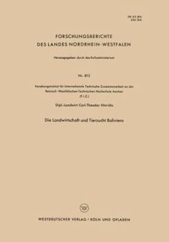 Paperback Die Landwirtschaft Und Tierzucht Boliviens [German] Book