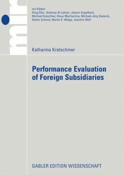Paperback Performance Evaluation of Foreign Subsidiaries Book