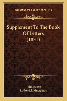 Paperback Supplement To The Book Of Letters (1831) Book