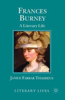 Frances Burney: A Literary Life (Literary Lives)