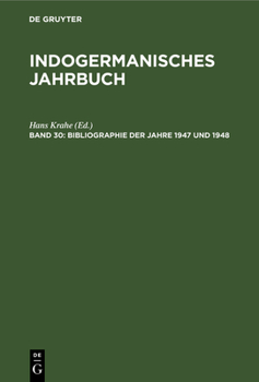 Hardcover Bibliographie Der Jahre 1947 Und 1948 [German] Book