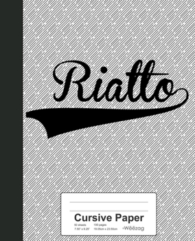 Paperback Cursive Paper: RIALTO Notebook Book