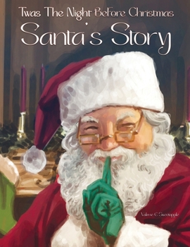 Paperback Twas The Night Before Christmas Santa's Story Book
