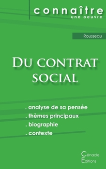 Paperback Fiche de lecture Du contrat social de Rousseau (Analyse philosophique de référence et résumé complet) [French] Book