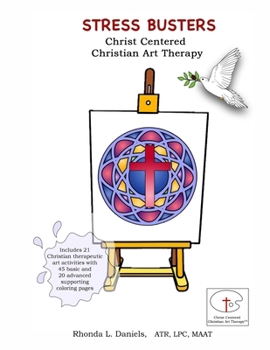 Paperback Stress Busters Christ Centered Christian Art Therapy Book