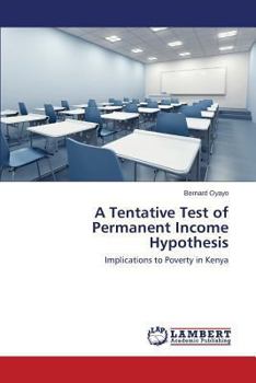 Paperback A Tentative Test of Permanent Income Hypothesis Book