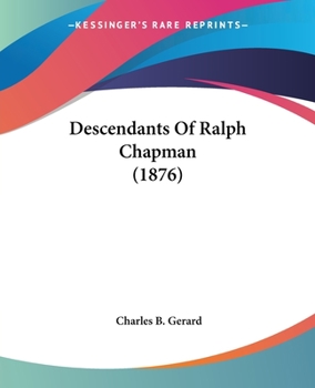 Descendants of Ralph Chapman