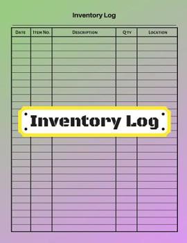 Inventory log: V.1 - Inventory Tracking Book, Inventory Management and Control, Small Business Bookkeeping / double-sided perfect binding, non-perforated