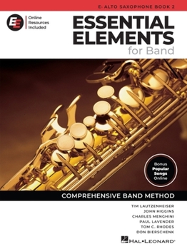 Essential Elements for Band - Eb Alto Sax Book 2 with EEi