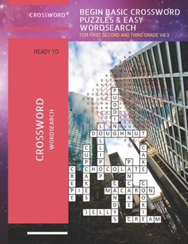 Begin Basic Crossword Puzzles & Easy Wordsearch: Crossword & Word Search with Picture Brain Game For First Second And Third Grade Paper Books
