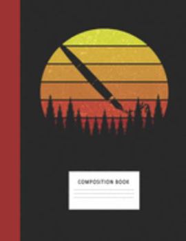 Composition Book: Writing 200 Wide Ruled Lined Pages Retro Vintage Sunset Classic Notebook, Writing Pad & Practice Journal | Assignments, Class Notes, ... Organizer, Homeschool, College & University