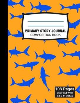 Primary Story Journal Composition Notebook: Beautiful Handwriting Write and Draw Journal for Preschool, Kindergarten, 1st & 2nd grades kids, Cute ... picture space and dashed Mid line Grades.