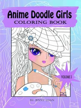 Paperback Anime Doodle Girls: Coloring book