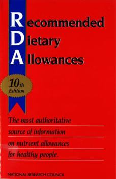 Paperback Recommended Dietary Allowances: 10th Edition Book