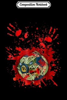 Composition Notebook: Zombie Soccer Player Halloween 2018 best gift tee Journal/Notebook Blank Lined Ruled 6x9 100 Pages