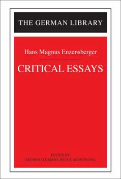 Paperback Critical Essays: Hans Magnus Enzensberger Book