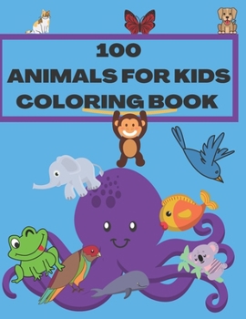 Paperback animal coloring book for kids: big coloring books for kids Book