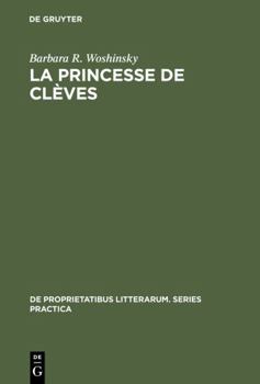 Hardcover La Princesse de Clèves: The Tension of Elegance Book