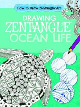 Library Binding Drawing Zentangle(r) Ocean Life Book