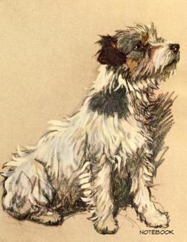 Paperback Notebook: Cecil Aldin Parson Jack Russell Terrier Notebook Large College Ruled 110 Pages Book