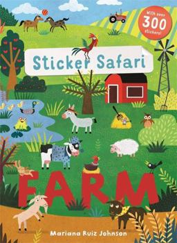 Paperback Sticker Safari Farm Book