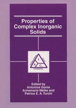 Paperback Properties of Complex Inorganic Solids Book