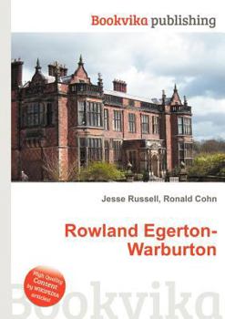 Paperback Rowland Egerton-Warburton Book