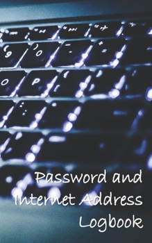 Password and Internet Address Logbook
