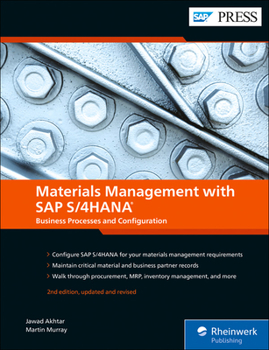Hardcover Materials Management with SAP S/4hana: Business Processes and Configuration Book