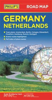 Paperback Philip's Germany and Netherlands Road Map Book