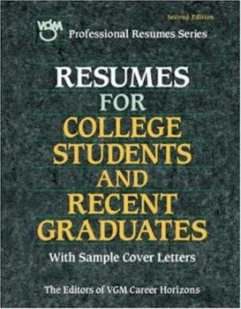 Paperback Resumes for College Students and Recent Graduates Book