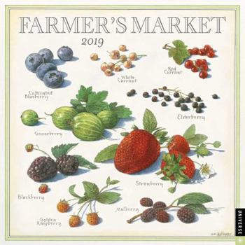 Calendar Farmer's Market 2019 Wall Calendar Book