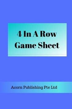 4 in A Row Game Sheet