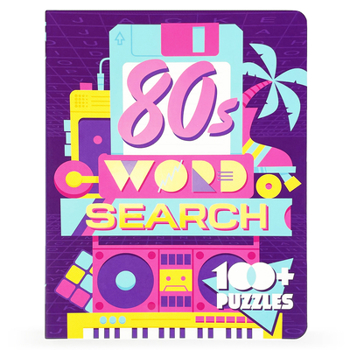 Spiral-bound 80s Word Search Book
