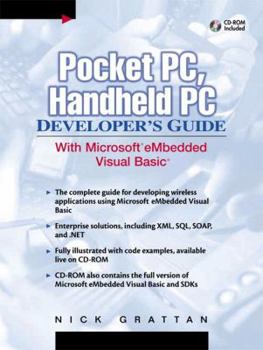 Paperback Pocket Pc, Handheld PC Developer's Guide with Microsoft Embedded Visual Basic [With CDROM] Book