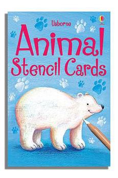 Hardcover Animal Stencil Cards Book