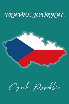 Paperback Travel Journal - Czech Republic - 50 Half Blank Pages - Book