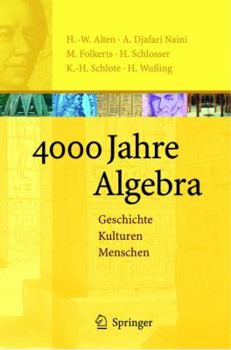Hardcover 4000 Jahre Algebra: Geschichte. Kulturen. Menschen (Vom Zählstein zum Computer) (German Edition) [German] Book
