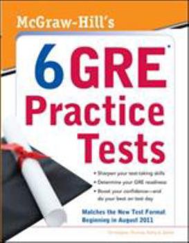 Paperback McGraw-Hill's 6 GRE Practice Tests Book