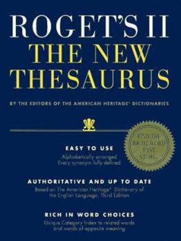 Hardcover Roget's II: The New Thesaurus Book