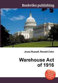 Paperback Warehouse Act of 1916 Book