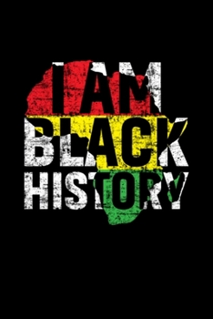 Paperback African Map Black History Month American Pride Afr: Blank Lined Notebook Journal for Work, School, Office - 6x9 110 page Book