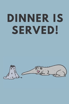 Paperback Dinner is served! | Notebook: Elephant notebook A5 | Lined notebook/journal/logbook Book