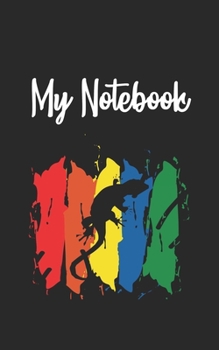 My Notebook: Lizzard  Retro And Vintage Style 100 Pages And Lined