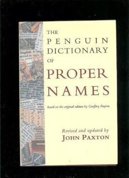 Hardcover Dictionary of Proper Names, the Penguin Book