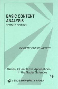 Paperback Basic Content Analysis Book