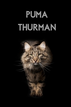 Puma Thurman: Personalized Name Journal Notebook for Cat and Unicorn Lovers - (Wide Ruled Notebook, 100 Pages, 6x9 inches)