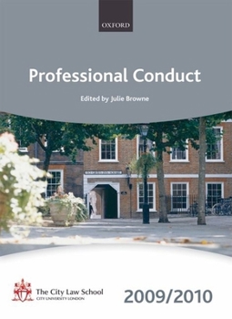 Paperback Professional Conduct 2009-2010: 2009 Edition Book