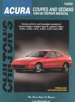 Paperback Acura Coupes and Sedans, 1994-00 Book