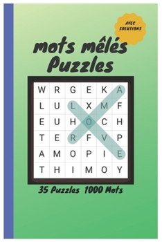 Paperback mots mêlés Puzzles: 35 puzzles 1000 mots [French] Book